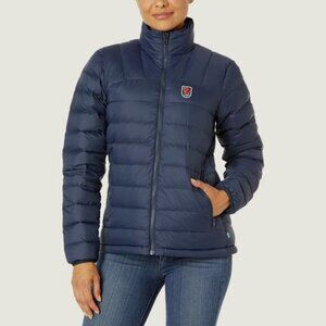 NEW Fjallraven Expedition Pack Down Jacket Womens L Navy Puffer Trekking Winter